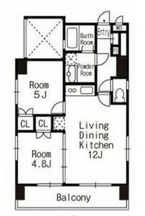 プレスタイル博多NORTH【201号室】の間取り