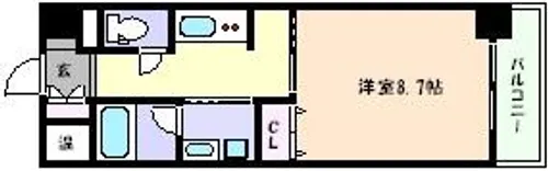 兵庫県神戸市灘区記田町3丁目【マンション】の間取り