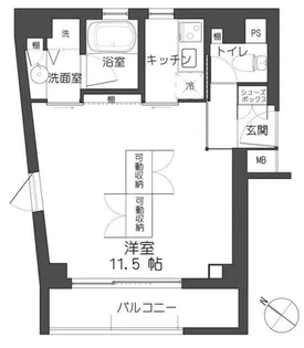 アトリエハウス多聞【4階】の間取り