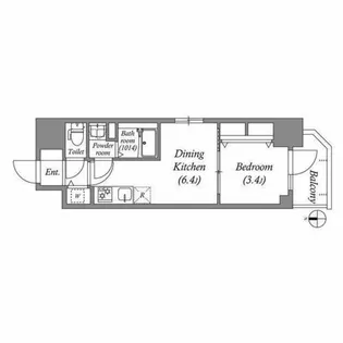 エスリードレジデンス都島デュオ【9階】の間取り