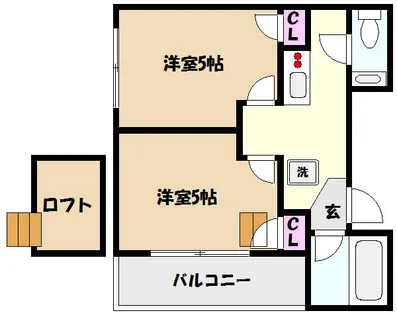 兵庫県神戸市東灘区深江北町4丁目【マンション】の間取り