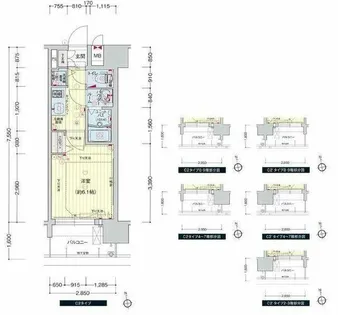 プレサンス玉造駅前【0506号室】の間取り