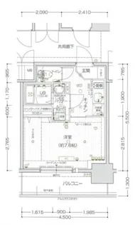大阪府大阪市東成区中本2丁目【マンション】の間取り