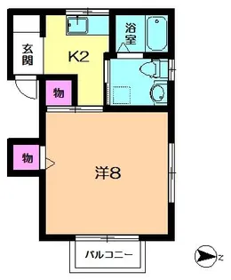 奈良県奈良市山陵町【アパート】の間取り