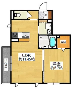 ローズハイツ阿倍野【1階】の間取り