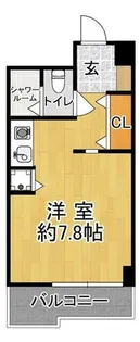 学が丘カレッジハイツ【7階】の間取り