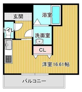 フィオーラマンション天王寺【401号室】の間取り