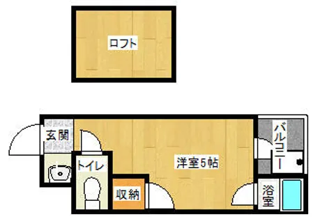 シャトー生野【103号室】の間取り
