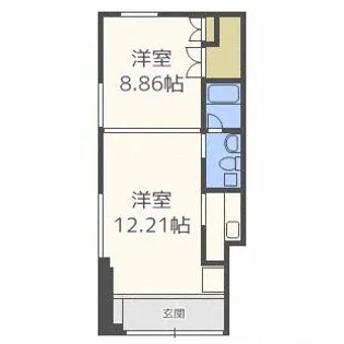 ルナ・ジョルノ【3-A号室】の間取り