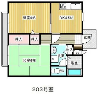 福岡県福岡市早良区小田部1丁目【アパート】の間取り