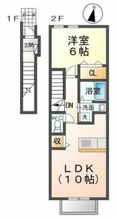 愛知県半田市清水西町【アパート】の間取り
