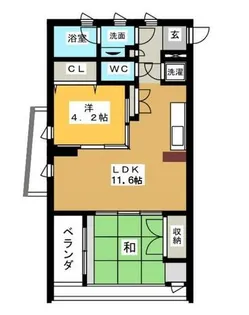 SK BUILDING-9【N201号室】の間取り
