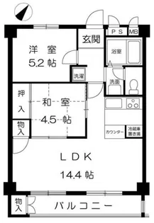 メープル岩屋【2階】の間取り