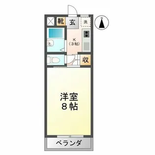 フレンドハイツ【1階】の間取り