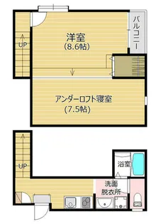 ウェルスグローリー九研【2階】の間取り