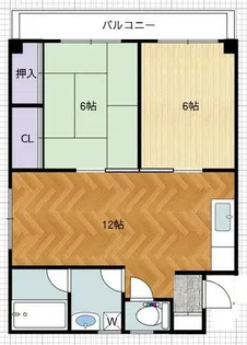 福岡県北九州市門司区藤松1丁目【マンション】の間取り