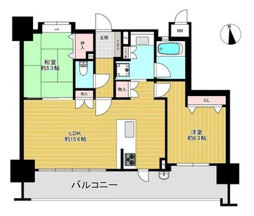 ファーネスト姪浜ルシエ【503号室】の間取り