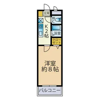 福岡県福岡市早良区室見3丁目【マンション】の間取り