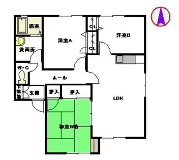福岡県福岡市城南区南片江6丁目【アパート】の間取り