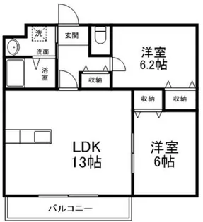 コンフォート小川【302号室】の間取り