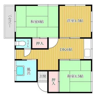 第2コーポ松本【2階】の間取り