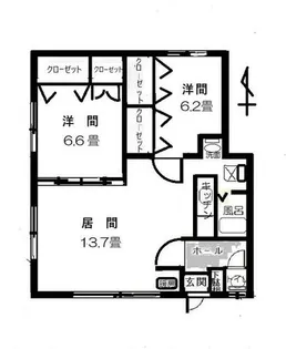 サウザントリーフ277【2号室】の間取り