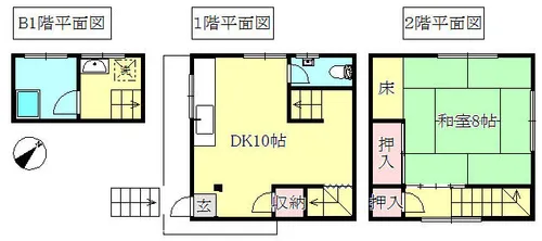 兵庫県神戸市長田区西丸山町3丁目【テラスハウス】の間取り