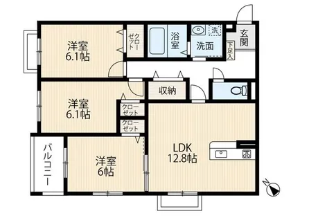 La Pause ATAGO【2階】の間取り