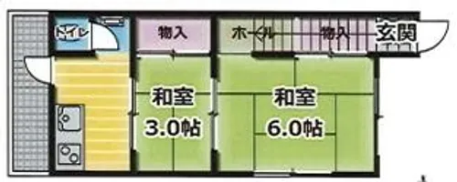 大同文化【A202号室】の間取り