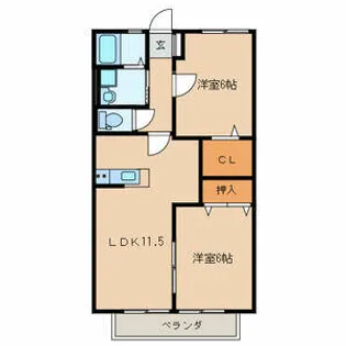 レトア【2階】の間取り