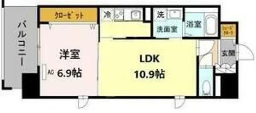 大阪府大阪市北区中崎3丁目【マンション】の間取り