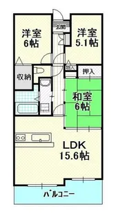 ふぁみ~ゆ泉佐野弐番館【708号室】の間取り