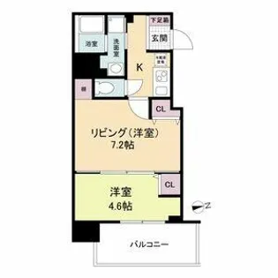 ヴィラ セレーノ玉造本町【0402号室】の間取り