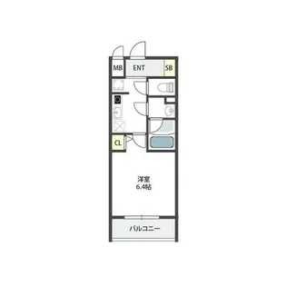 グランパシフィック巽中【9階】の間取り