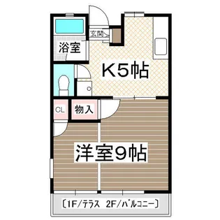 エクセル産大前【101号室】の間取り