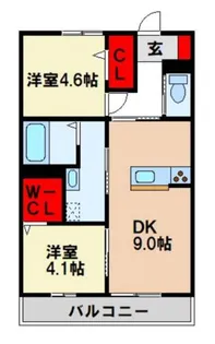 Grass fields【2階】の間取り