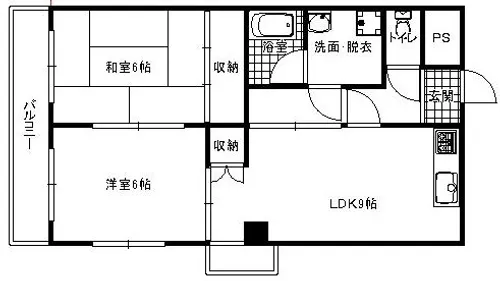 ブリンダルダイキ【2階】の間取り
