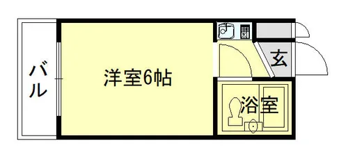 グレイスハイツ西明石【201号室】の間取り