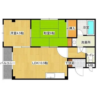 ウエダマンション【3A号室】の間取り