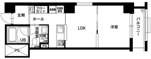 MONORITH平尾【4階】の間取り