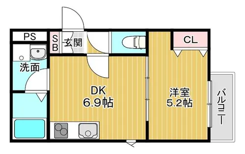 HGS TOYOTSU【1階】の間取り