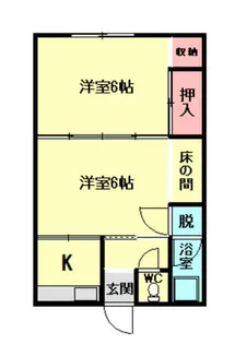 福岡県鞍手郡小竹町大字赤地【アパート】の間取り
