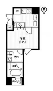 アーバンフラッツ四条西洞院【3階】の間取り