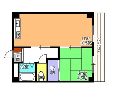 JPアパートメント高砂【5階】の間取り