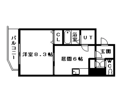 ジュマ旭ケ丘【2階】の間取り