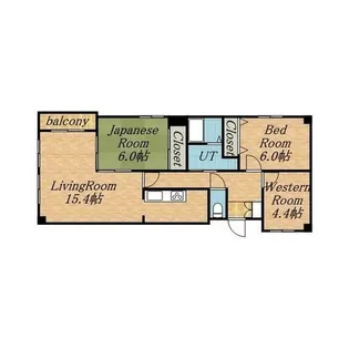 ピュアコート宮の森【204号室】の間取り