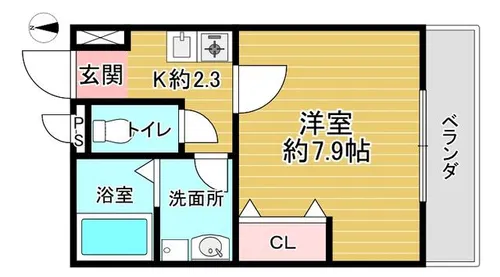 京都府京都市下京区若宮通花屋町下る四本松町【マンション】の間取り