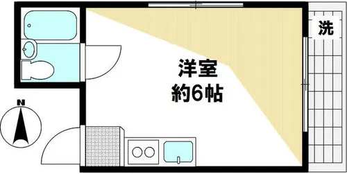 アドバン王子【407号室】の間取り