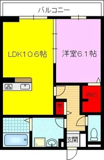 大阪府東大阪市荒本新町【アパート】の間取り