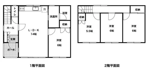 北海道上川郡当麻町五条西4丁目【一戸建】の間取り